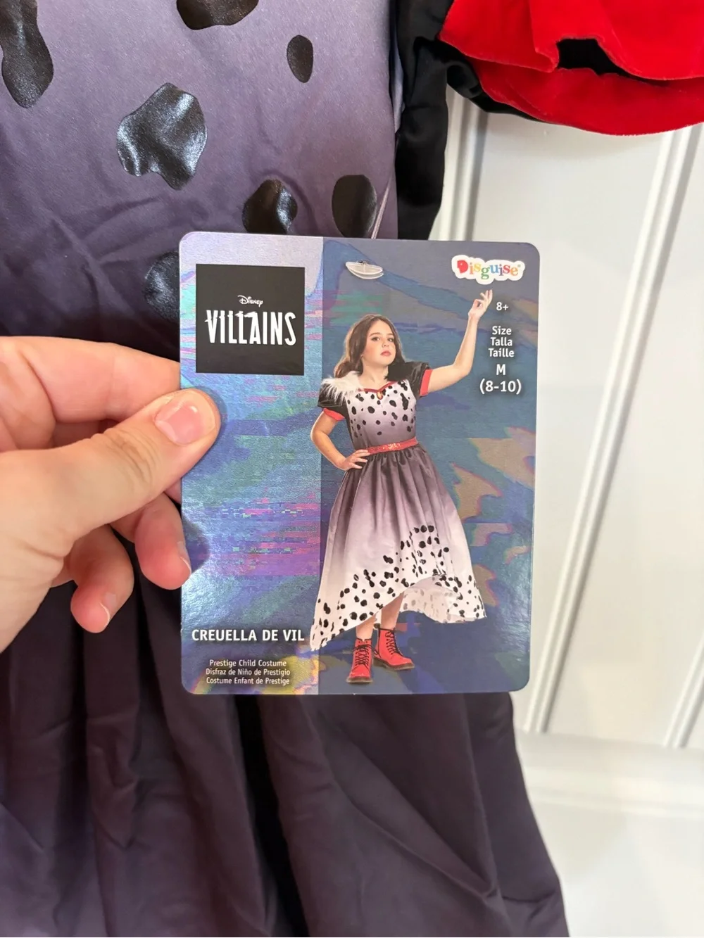 Disney Villains Cruella Deville Costume Kids Medium (8-10)